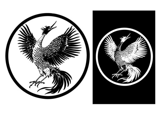鳳凰矢量圖