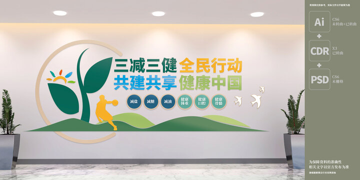 三減三健文化墻