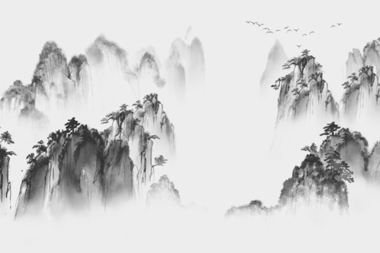 水墨山水畫
