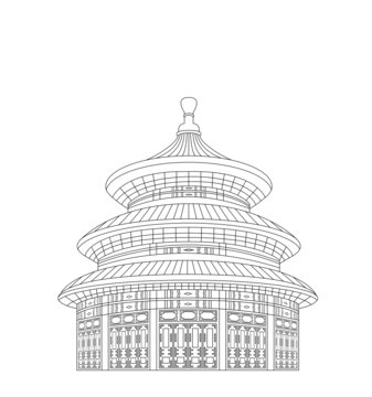天壇插畫(huà)