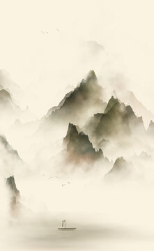 禪境山水圖