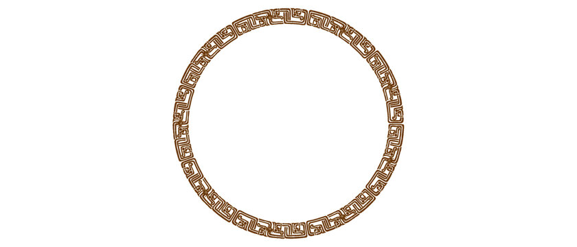 中式紋樣圓矢量藝術(shù)插圖