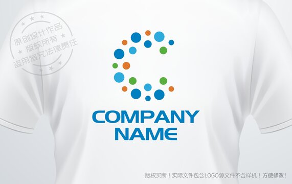 字母C設(shè)計(jì)logo科技智能標(biāo)志