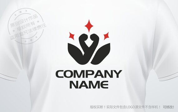 健身房logo健身力量標(biāo)志