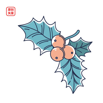 矢量插圖飾品圣誕節(jié)裝飾