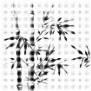 竹子沖孔板圖案