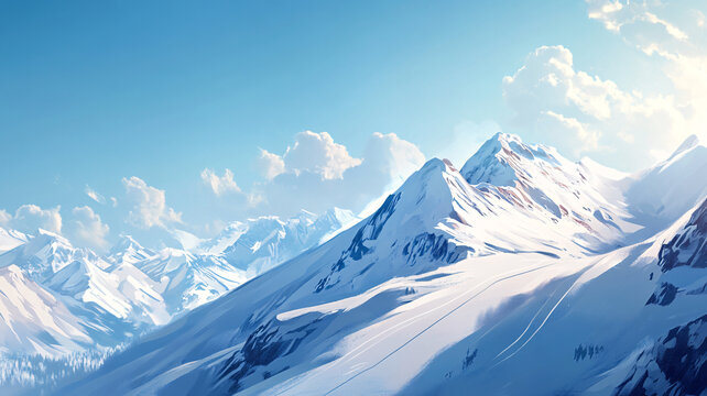 雪山大場(chǎng)景