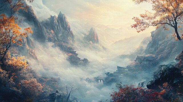 高清古風(fēng)山水