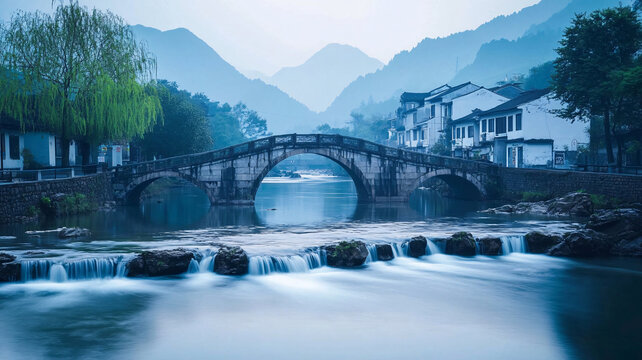 石橋煙雨