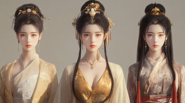 宮女模型