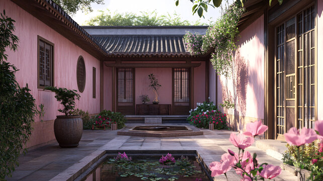 中式風(fēng)格庭院
