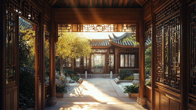 中式園落