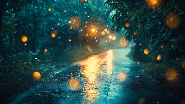 雨路多彩