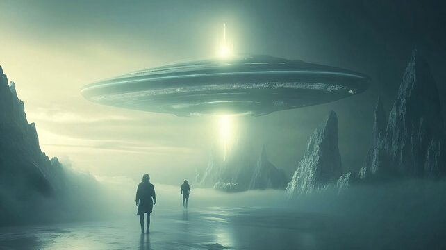 飛碟科幻電影背景