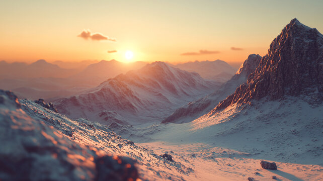 雪山曙光