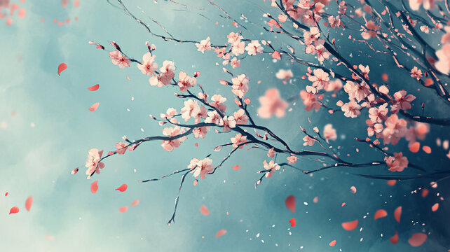 唯美夢(mèng)幻梅花林