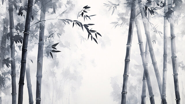 竹林藝術(shù)壁紙