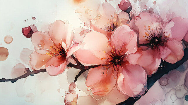 唯美花瓣創(chuàng)意桃花