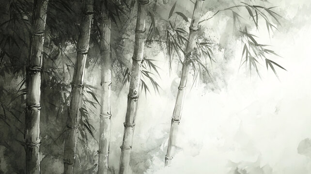 竹林藝術(shù)壁紙