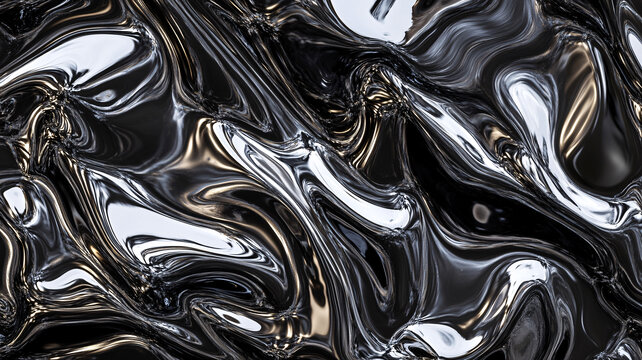 金色抽象流體紋理背景