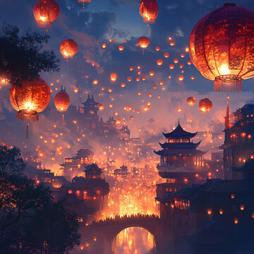 古風(fēng)夜景