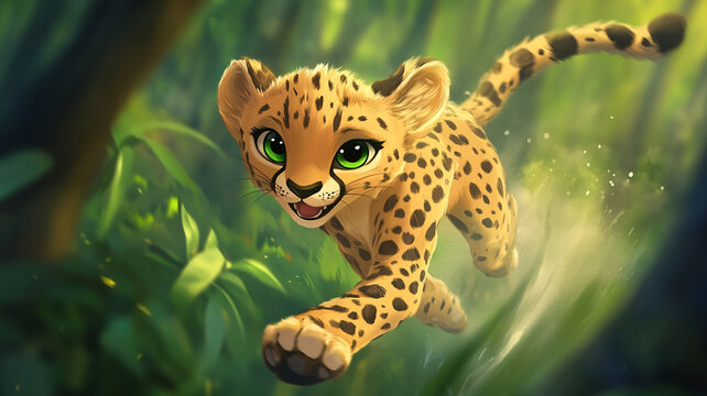 卡通小獵豹