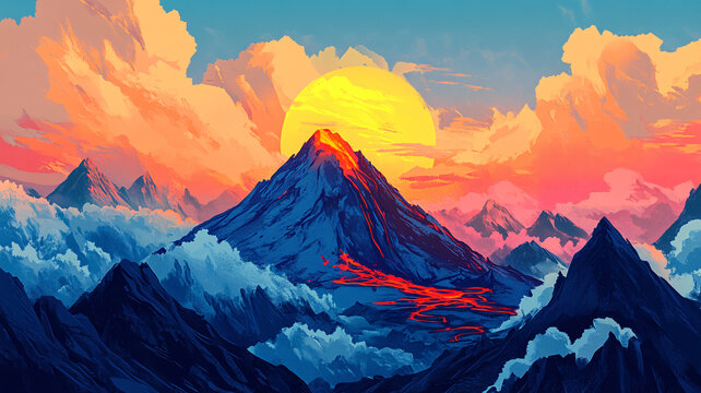 巨幅山景