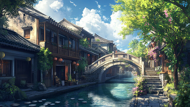 古風(fēng)動畫場景