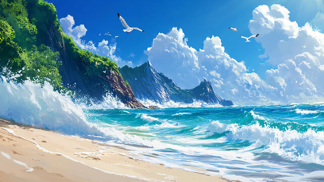 動漫海邊