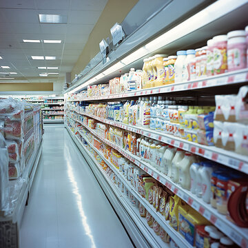 超市乳制品區(qū)