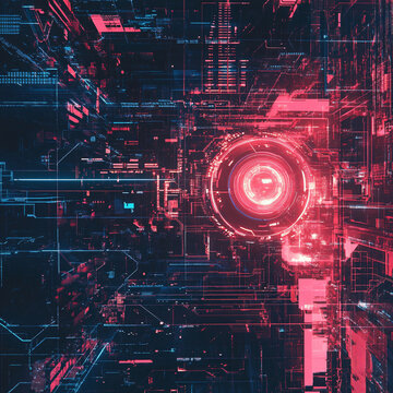 科幻電路背景