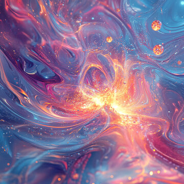 海洋流體畫宇宙