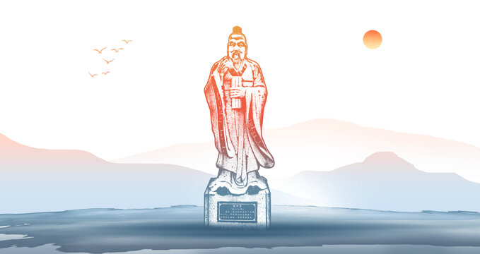 張仲景人物插畫