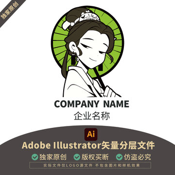 人物LOGO女孩盲盒公司兒童寵物潮牌