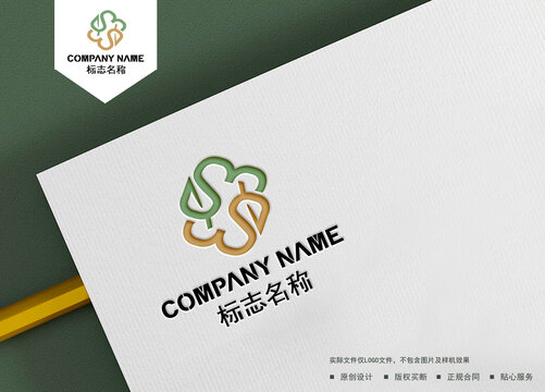 WS字母logo