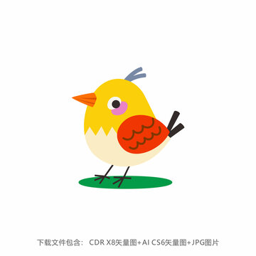 卡通小鳥