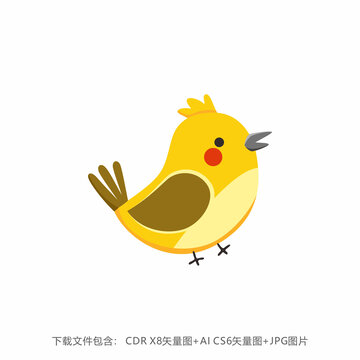 卡通小鳥