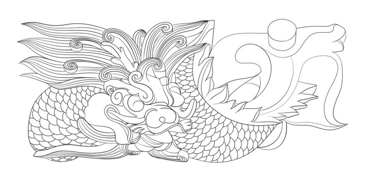 龍線稿