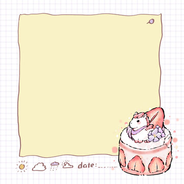 甜點(diǎn)大食馬便利貼