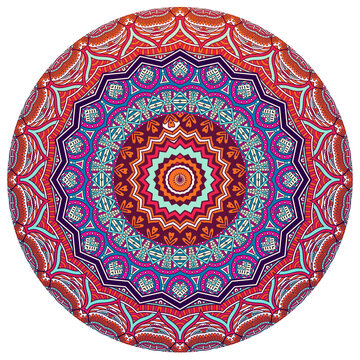 歐式古典花紋圓形圖案