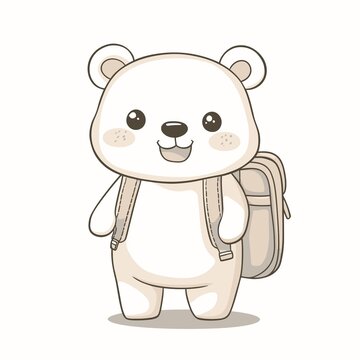 小熊書包卡通