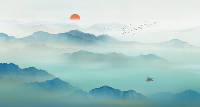 意境山水畫