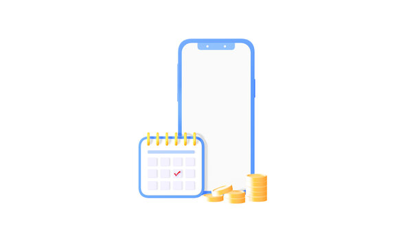 手機金融理財3D元素
