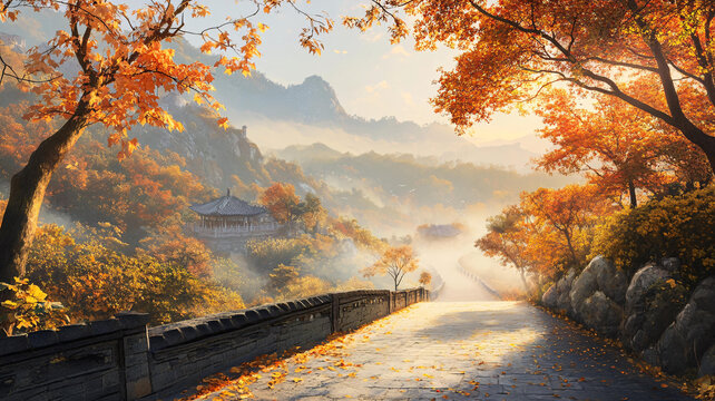 古風(fēng)秋天景色