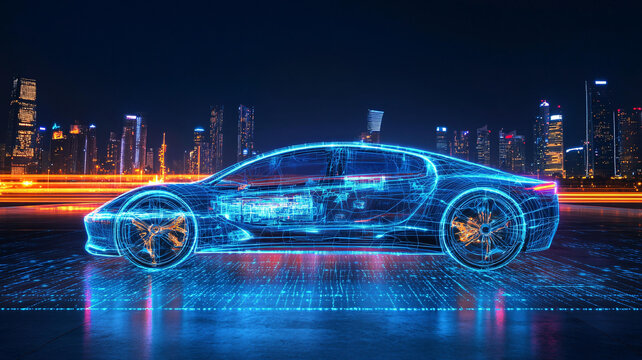 汽車科技背景
