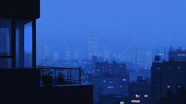 藍(lán)調(diào)全景圖
