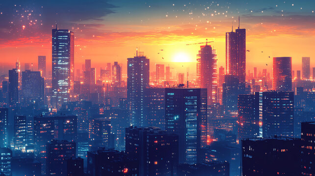 城市天際線景觀