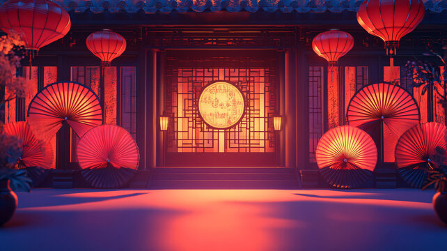 創(chuàng)意中秋展臺