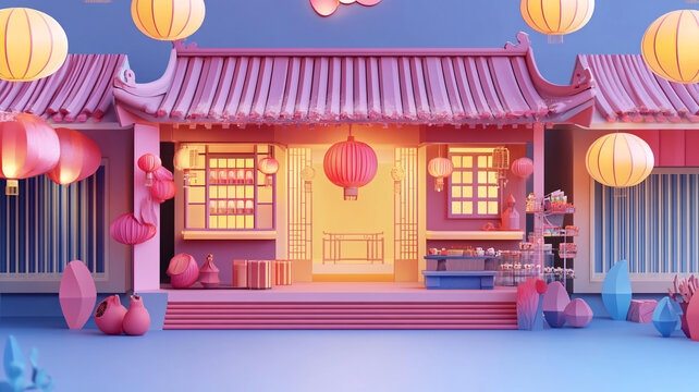 創(chuàng)意中秋展臺