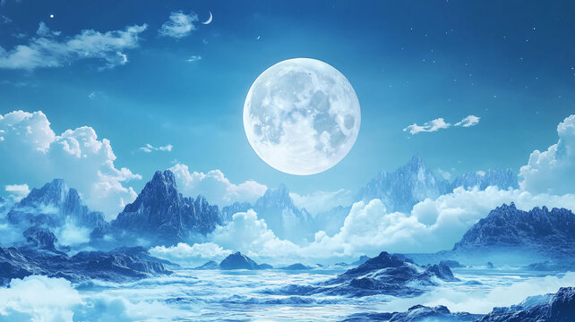 藍(lán)月夜夢(mèng)幻唯美奇幻